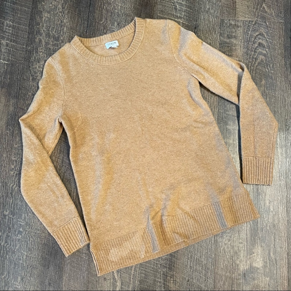 Tan J. Crew sweater size XS